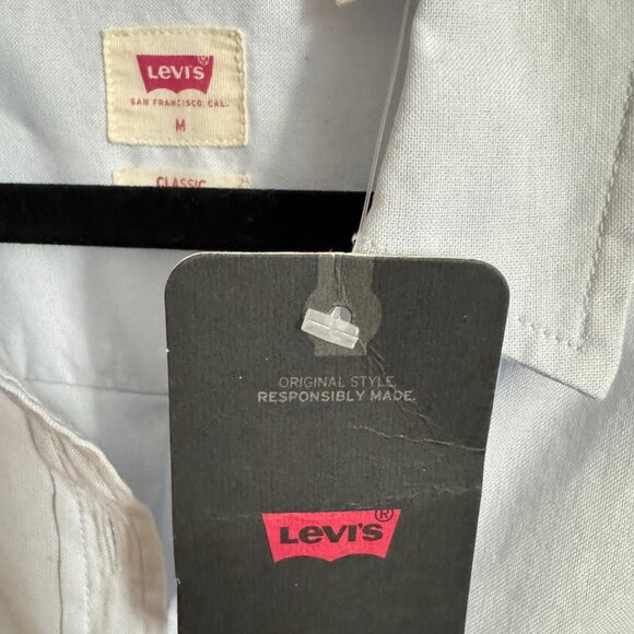 Levi's Women's The Classic Shirt M Pale Blue Chambray - Picture 8 of 11